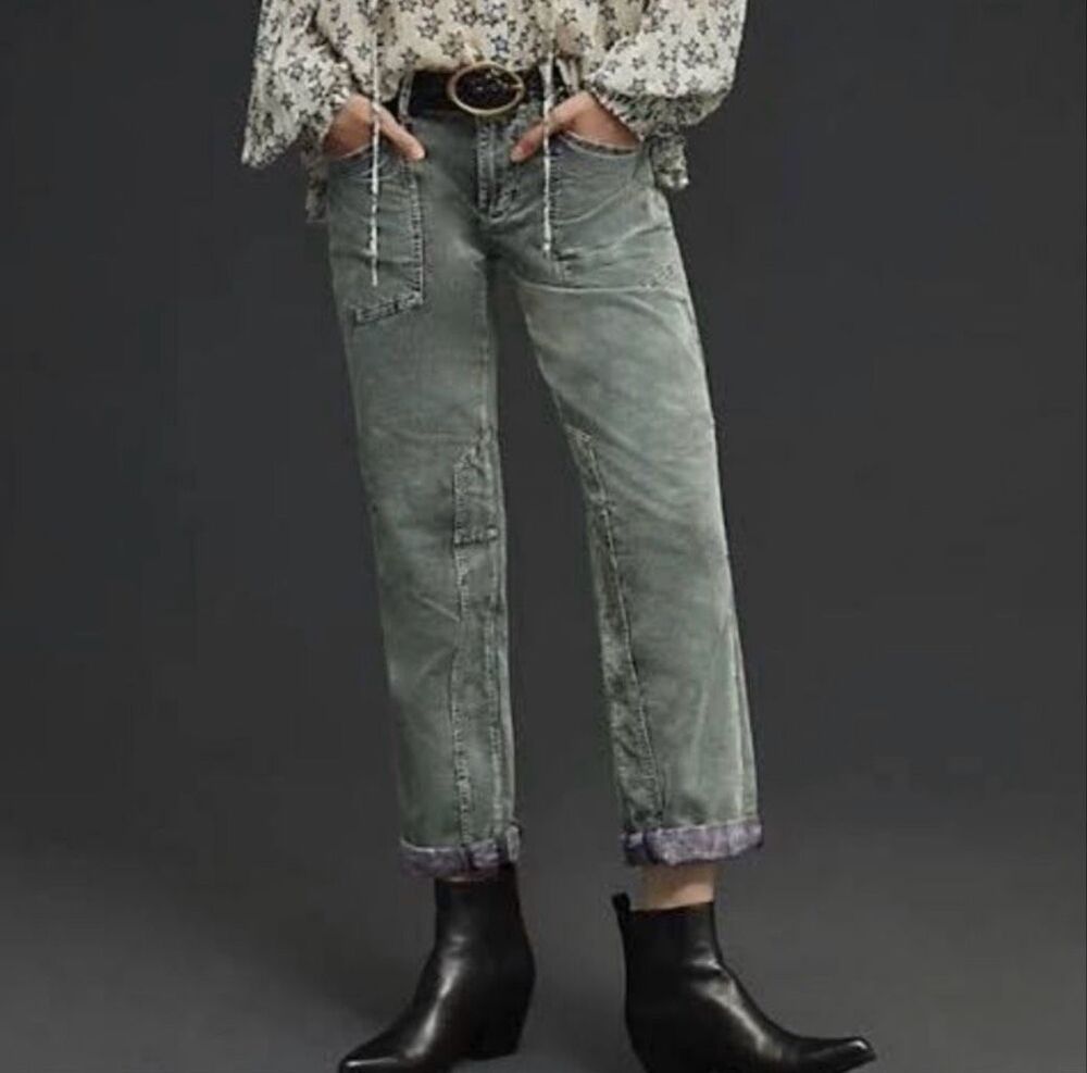 Anthropologie Pilcro The Wanderer Corduroy Relaxed Fit Pants 28